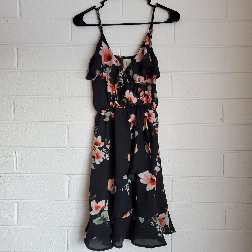 Black Floral Summer Dress